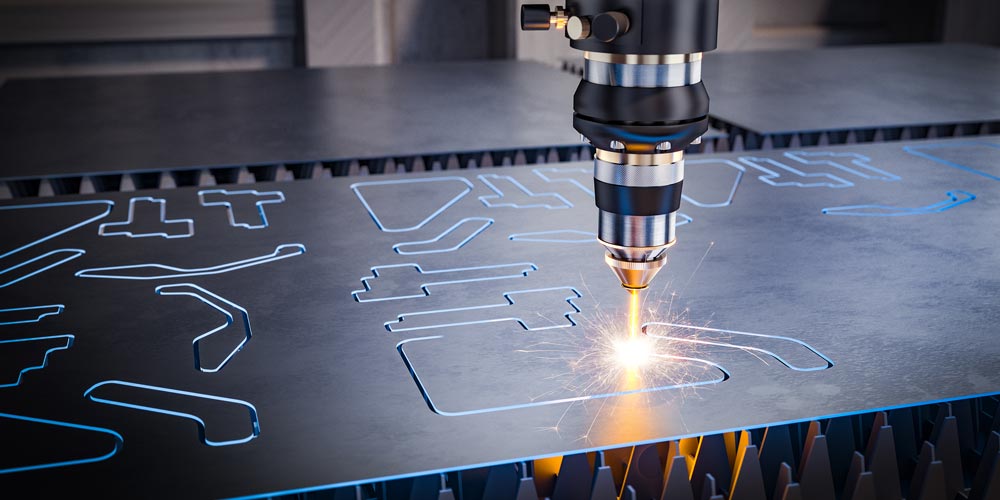 Laser Cutting Machine in Operation